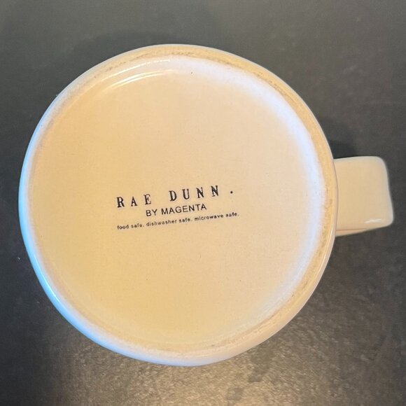 Rae Dunn By Magenta Dimpled Mug  w/ Typewriter Font Single Word STRENGTH. - Picture 8 of 9